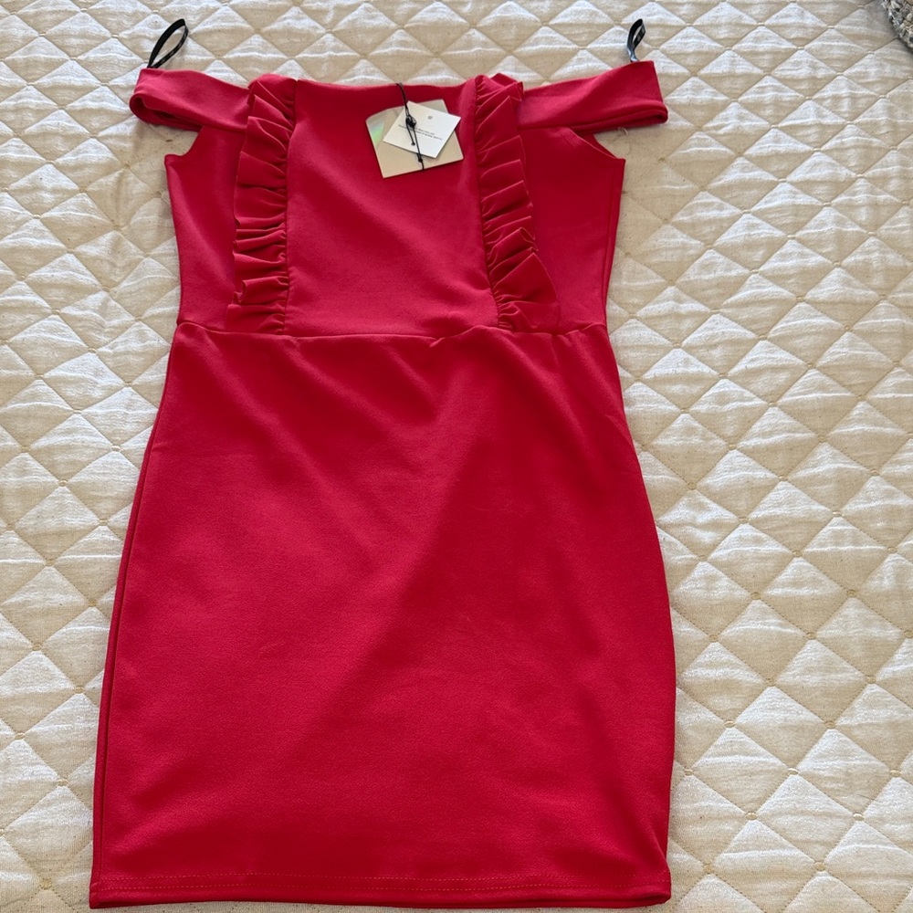 Missguided Red Mini Dress
